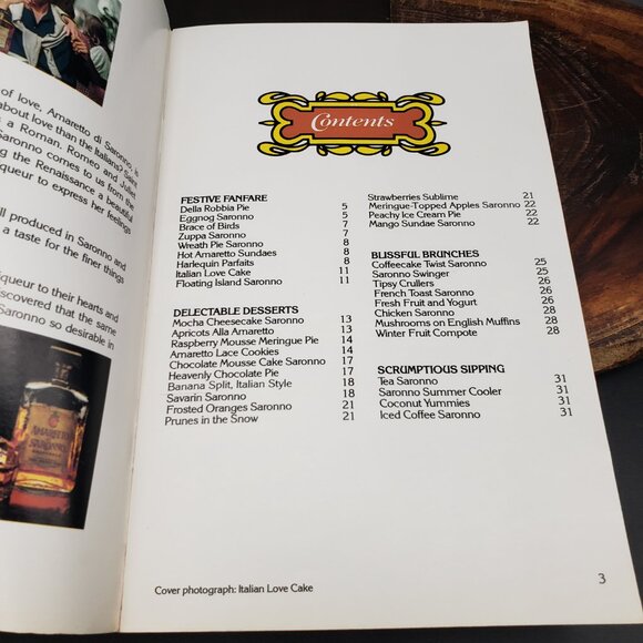 Lot of 2 Amaretto di Saronno Recipe Booklets 1970s Vintage Cookbooks - Picture 5 of 6